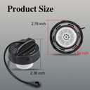 ASUBHA Gas Cap, Car Fuel Cap, Car Accessories Fuel Tank Filler Cap Compatible with Dodge Ram 1500 2500 3500 Challenger Town & Country Grand Cherokee, Replaces OEM #52030377AB 52124512AA 5278632AG