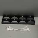 VOLISUN Motion Sensor Stair Light Rechargeable 8 Pack, Night Lights 3 Modes & 3 Color Temperatures, Magnetic Rechargeable Stick-On Lights for Stairs, Hallway, Cabinet(Black)