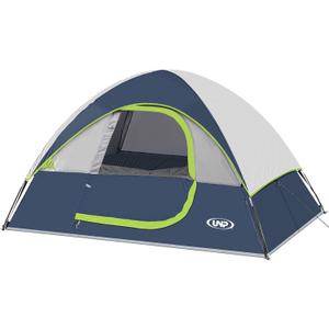Camping Tent 2-4 Person, Waterproof Windproof Tent with Rainfly Easy Set up-Portable Dome Tents for Camping, 4 Person 9x7ft