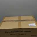 Pull out Cabinet Organizer, Wider Expandable(14"-24") Heavy Duty Slide out Drawers Fixed with Adhesive Nano Film for Pots, Roll out Shelf Storage for Kitchen Cabinet Organization(White-2pcs)(3 Rails)