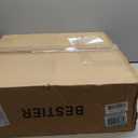 Bestier Modern Crystal Square Raindrop Chandelier Lighting Flush Mount LED Ceiling Light Fixture Pendant Lamp for Dining Room Bathroom Bedroom Livingroom 8 GU10 Bulbs Required 22 in Wide 47 inch High