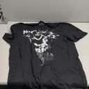 Unisex-Adult Black Parade Clock Logo T-Shirt (Large)