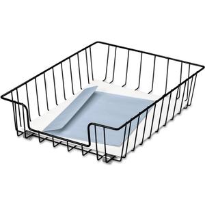 Fellowes Workstation 3" Letter Desk Tray Organizer, Wire, Black (60112) (14.1" x 10" x 3")
