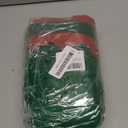 YEXEXINM 5 Pcs Women Christmas Elf Costume Set Christmas Tutu Skirt Santa Hat Long Striped Thigh High Socks Elf Shoes Covers and Jingle Bell Necklace Costumes Set for Women Xmas Party Cosplay