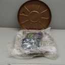 2 Pack Heavy Duty Plant Caddy, 16 Inch Metal Rolling Plant Stand with Lockable Wheels, Drainage Tray, Round Pot Dolly Flower Mover for Indoor, Outdoor, Supports 200 Lbs