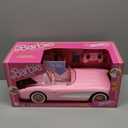 Barbie Hot Wheels RC Corvette from The Movie, Full-Function Remote-Control Toy Car Holds 2 Dolls