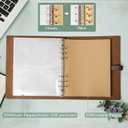 Photo Album 4x6 200 Photos, Genuine Leather Albums Page Refillable with 30 Pieces Writing Paper, Best Gift for Travel Wedding Kids Graduation Baby Picture Album Scrapbook