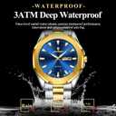 Poedagar Luxury Casual Men Wristwatch Waterproof Luminous Week Date Man Watch Stainless Steel Fashion Sport Quartz Men's Watches