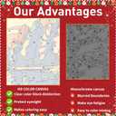 Christmas Paint by Numbers for Adult, Snowman Paint by Numbers Kit for Adults Beginners, DIY Christmas Acrylic Painting on Canvas for Home Wall Art Decor(16x20inch)