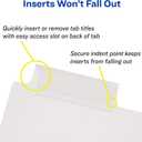 Avery Durable Plastic 8-Tab Insertable Big Tab Dividers for 3 Ring Binders, Clear, 1 Set (11836)