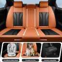 Car Seat Covers for Ford Bronco 4-Door 2021-2026 Orange&Black