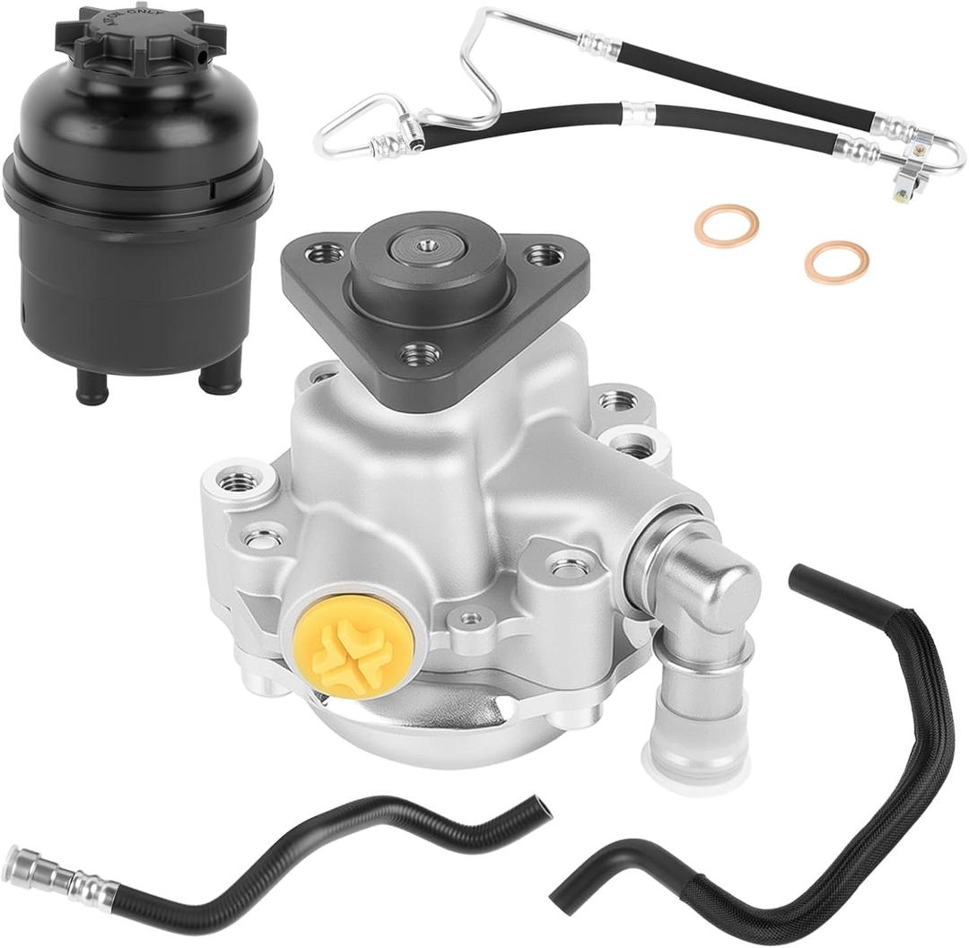 Power Steering Pump Kit with Reservoir Hoses Fits for BMW 2001-2005