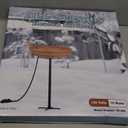 BIRD WISH Heated Bird Bath, Stable 5-Prong Metal Base Thermostat Control Weather Resistance All Seasons Available 75W Heated Bird Baths for Outdoors for Winter Garden Yard Patio Lawn, Spotted Green