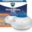 Vicks Warm Steam Vaporizer & Humidifier 1.5 Gallon Tank for Small and Medium Rooms, Night Light, Works with VapoPads and VapoSteam