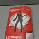 Morph Black Catsuit For Women Leather Jumpsuit Womens Adult Black Cat Suit Halloween (Medium)