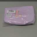 Makeup Bag Cosmetic Bag for Girls with Initial Letter Patch 3 Pieces Corduroy Travel Toiletry Make Up Brush Bag Pounch Organizer Preppy Things Cute Stuff Gifts for Teen Girls (Lavender L)