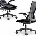 Tervo Model U Folding Office Chair Ergonomic Mesh Computer Chair for Small Room Adults Kids, One Size