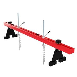 Elementool Engine Support Bar 1100 Lbs Capacity Engine Transverse Bar Engine Hoist 2 Point Lift Holder Hoist Dual Hooks, Engine Hoist for Home Garages & Auto Repair Shop