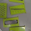 8-in-1 Vegetable Chopper with Container - Veggie Onion Chopper, Mandoline Slicer, Salad, French Fry Cutter, Kitchen Gadgets with Cleaning Tools (Green)