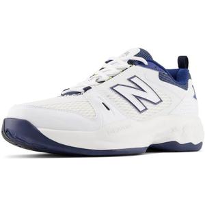 New Balance Men's Fresh Foam X 1007 V1 Tennis Shoe, White/ Navy, 10.5 Wide