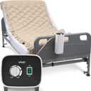 Vive Alternating Air Pressure Mattress Pad - The Original Bed Sore Prevention Solution - Hospital Topper for Bedridden Patients - Includes Waterproof, Breathable Ulcer Cushion & Whisper Quiet Pump (1 Count (Pack of 1))