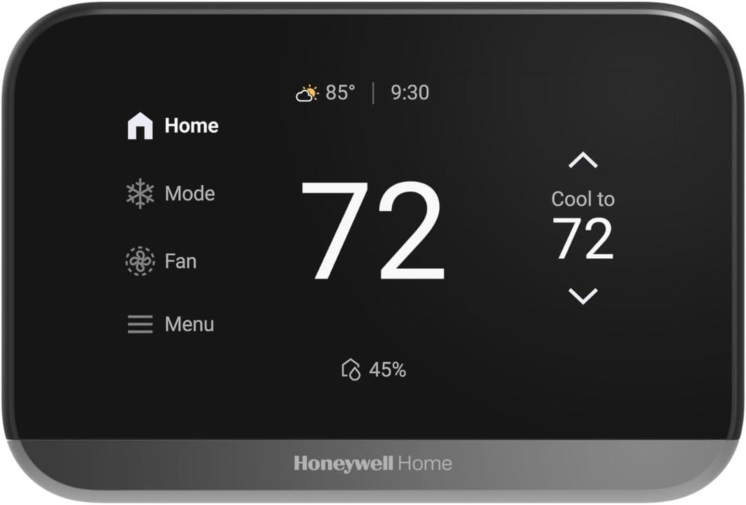 Honeywell Home X7S Smart Thermostat with Advanced Occupancy Sensing, Humidity Monitoring, and Customizable Touchscreen Display, Black