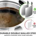 Zulay Kitchen 50 Cups Commercial Grade Coffee Maker Hot Water Urn - Percolator With Double-Wall Stainless Steel, Quick Brew, Stays Hot for Tea & Beverage at Events & Catering - Silver