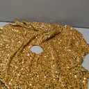 Gold Sequins Tree Skirt 24 Inches Mini Christmas Tree Skirts 5mm Sequins and Velvet Tree Skirt Mats for 4ft Trees Decorations