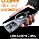 TORRAS Ultra Magnetic Ostand for iPhone 13/ iPhone 14 Case [Fit for MagSafe] [Sturdy Stand & Ring Holder] Military-Grade Shockproof Anti-Scratch Slim Protective Kickstand Phone Case, Crystal Clear