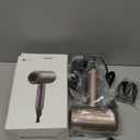 slopehill Professional Ionic Hair Dryer, Powerful 1800W Fast Drying Low Noise Blow Dryer with 2 Concentrator Nozzle 1 Diffuser Attachments for Home Salon Travel (Mocha Mousse)