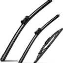 3 Factory Wiper Blades Replacement for GMC Terrain Chevy Equinox 2010-2017 Original Equipment Windshield Wiper Blades Set -24"+17"+13" (Set of3)