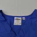 Landau Scrub Zone Relaxed Fit 2-Pocket V-Neck Scrub Top for Women 70221 (Large, Royal Blue)