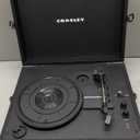 Crosley CR8017B-BK Voyager Vintage Portable Vinyl Record Player Turntable with Bluetooth in/Out and Built-in Speakers, Black