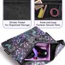 Lock Travel Pouch with Combination Lock & Activated CarbonWaterproof Zipper, Carbon Lined for Home Storage & Gifts (Khaki)