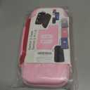 EFFIFLOW Switch 2 Carrying Case (2025)  Cute Pink Hard Travel Case with 10 Game Card Slots & Accessory Pocket, Protective Portable Storage Bag for Switch 2 Console and Accessories