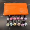 modelones Nail Polish Set, 12 Colors Spring Summer Blue Green Pink Nude Yellow Purple Pastel Quick Dry Mini Starter Kit Long Lasting Art DIY Manicure Set at Home for Women Girls