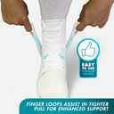 Med Spec ASO Ankle Stabilizer (Medium, White)  Ankle Brace for Sprained Ankle and Peroneal Tendonitis, Orthopedic Ankle Support for Men, Women, Adults, Teens and Kids, Sports Injury Recovery, 264004