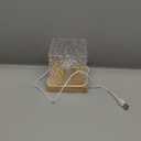 Ocean Wave Projector Light with 16 Colors Rechargeable Luminorthe Cube Lamp for Bedroom Decor/Party/Christmas Gifts/Tiktok Live/Room Decor- 4.4inch (Blue)