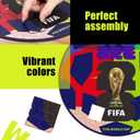 FIFA WorldCup2026 Wood Jigsaw Puzzle;Gift for SoccerFan-WeAre26 Ball 200Pcs | Official Licensed,5MM Thick Unique Shape,11.8x11.8in Long-Lasting Display memorabilia collector, puzzles & Decor 2in1 Gift