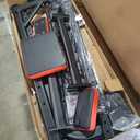 Dskeuzeew Pull Up Bar Free Standing for Multi-Function Home Gym Strength, Pull Up Dip Station Assistive Trainer Height Adjustable, Power Tower Training Heavy-Duty Fitness Equipment (Black Red)