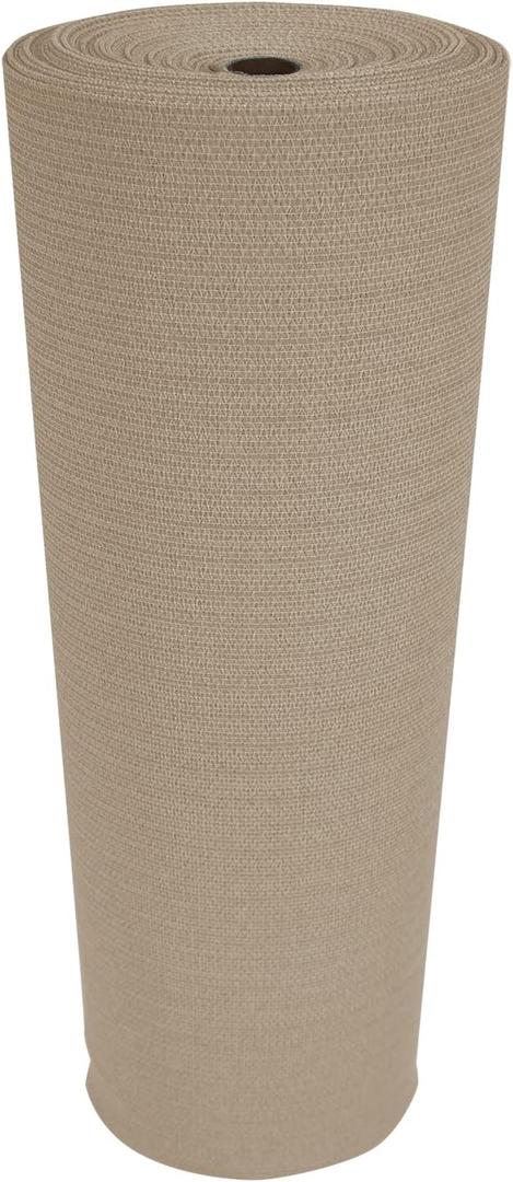 Coolaroo 90% UV Block Heavy Duty Sun Protection Fabric - Breathable Outdoor Shade Cover for Pergolas, Patios, Pets, Vehicles, and Play Areas, Tear-Resistant HDPE, 6ftx100ft Roll, Wheat