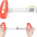 Level Ruler Picture Hanging Tool with Level Precision Wall Mount Guide for Frames & Artwork, Easy Alignment Hanging Tool with Built-In Level for Home Decor Installation