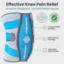 Knee Ice Pack Wrap (1 Pack) - Adjustable Ice Pack for Knees Surgery, Replacement, Arthritis Pain, ACL, Sports Injuries, Post Surgery, for Long Duration - 1 Pack