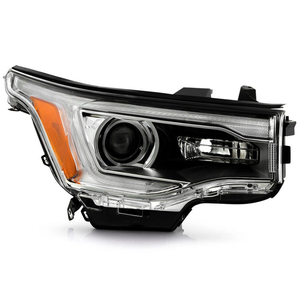 Base-Model LH Headlights W/o LED DRL Chrome Halogen Assembly Compatible with 2017-2019 GMC Acadia Headlamp Right Driver Side GM2502446 84396069