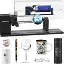 Official Creality Rotary Kit Pro, Laser Rotary Roller 4 in 1 Multi-Function Engraving Accessories for Laser Engraver, Jaw Chuck Rotary for Engraving Cylindrical Objects, Wine Glass, Baseball Bat, Ring