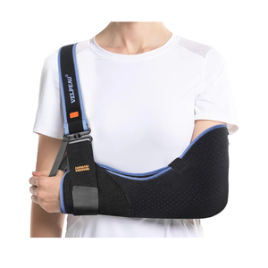 Velpeau Arm Sling Shoulder Immobilizer for Women and Men, fit Left or Right Arm - Rotator Cuff Support Brace - Medical Sling for Shoulder, Clavicle, Elbow Injury (Comfort type, Large: Bust 33.5″-41″)