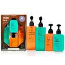 SpaLife Mens Body Wash Gift Set w/ Body Wash, Shave Gel, After-Shave Gel, Shampoo | Mens Skin Care Gift Set | Skincare Christmas Gifts for Men | Gifts for Men | Men's Skincare | 4-Piece