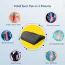 RESTCLOUD Back Stretcher for Back Pain Relief, Back Stretching Cushion, Chronic Lumbar Support Pillow Helps with Spinal Stenosis, Herniated Disc and Sciatica Nerve Pain Relief Lumbar Stretcher