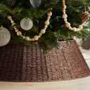 Hommtina Christmas Tree Collar- 42",Christmas Tree Base Christmas Basket Collar for Home, Living Room,for Covering Tree Stand (Brown4, 42 in)