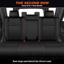 AOMSAZTO Custom Seat Covers for Toyota 4runner: 7 Seats 2011 2012 2013 2014 2015 2016 2017 2018 2019 2020 2021 2022 2023 2024 Leather Car Seats Cover Full Set Black for 4 Runner 7 Seaters